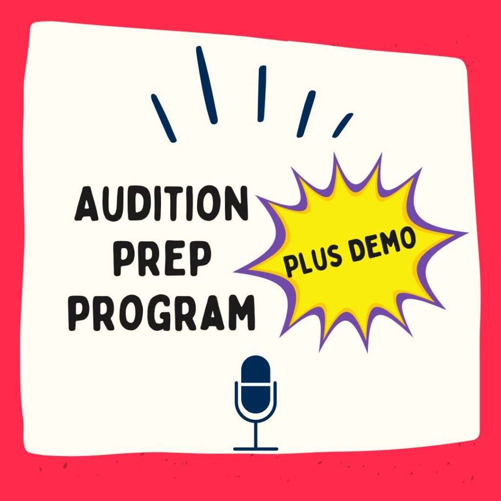 VOICE OVER AUDITION PREP PROGRAM, <em>PLUS DEMO</em>